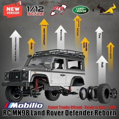 RC MN98 Cross 4X4 Waterproof Camel Trophy Full Propo RTR Crawler 1/12