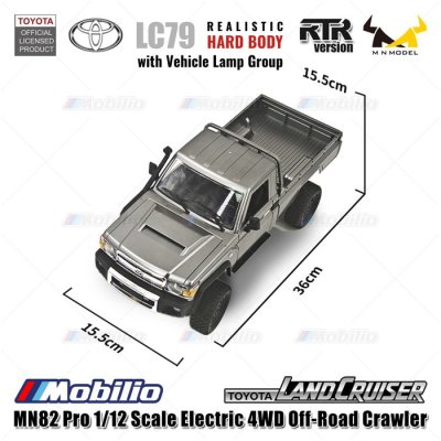 MN82 Pro Toyota Land Cruiser LC79 1/12 Scale Electric 4WD Off-Road Crawler