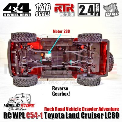 RC WPL C54-1 Toyota Land Cruiser LC80 RTR 1/16 Scale 4WD Crawler Propo