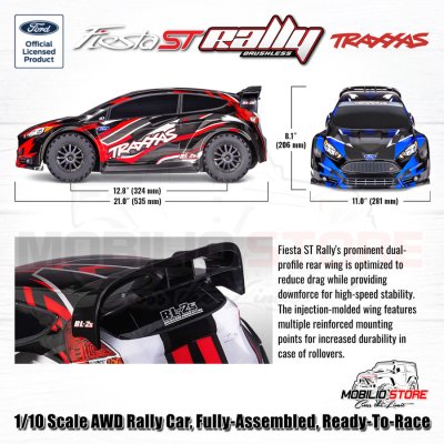 Traxxas Ford Fiesta ST Rally BL-2s Brushless 1/10 AWD Rally Car RTR