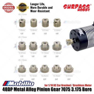 Metal Pinion Motor Gear Surpass Rocket 48 DP 3.175 mm Shaft 13T - 25T
