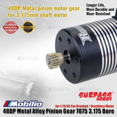 Metal Pinion Motor Gear Surpass Rocket 48 DP 3.175 mm Shaft 13T - 25T