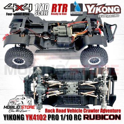 Yikong YK4102 Pro 1/10 RC Rock Road Vehicle Crawler Adventure RTR