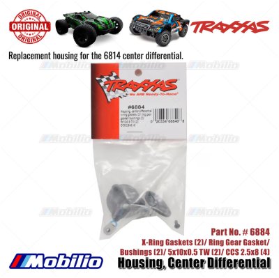 Traxxas Part #6884 Center Differential Housing with Seals and Hardware for ST Rally Slash