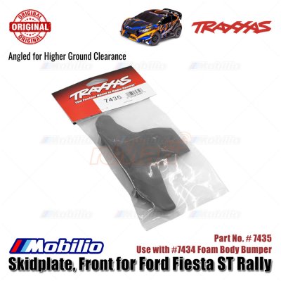 Traxxas Part #7435 Front Skidplate Angled for Higher Ground Clearance Ford Fiesta ST Rally