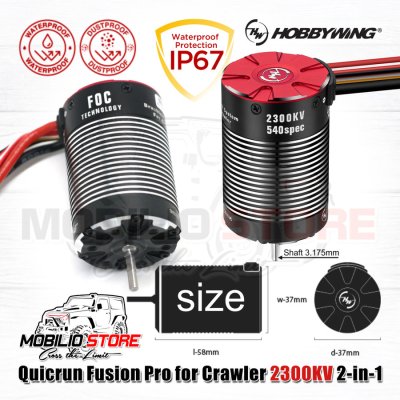 Hobbywing Quicrun Fusion Pro 2300-KV 2in1 Waterproof for RC Crawler