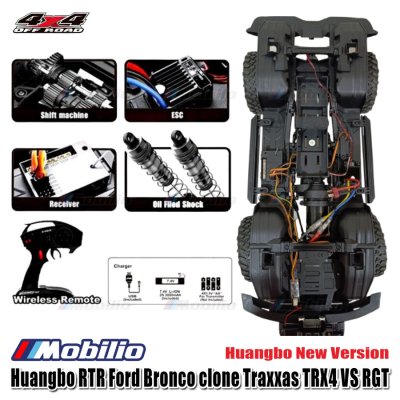 Huangbo HB R1001/2/3 RTR Ford Bronco RC 1/10 313 Crawler Adventure