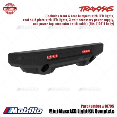 Traxxas Part #10795 Mini Maxx LED Light Kit Complete with Bumper fits #10711 Body