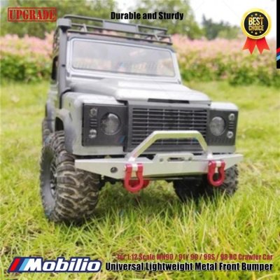 Upgrade Part Universal Lightweight Metal Front Bumper for 1:12 Scale MN90 91 99 99S 98 RC Crawler Car