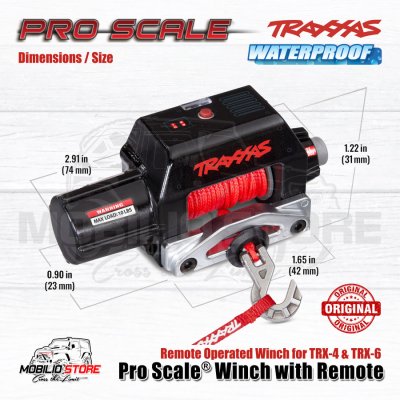 Traxxas Pro Scale Winch Waterproof with Remote for RC TRX-4 & TRX-6