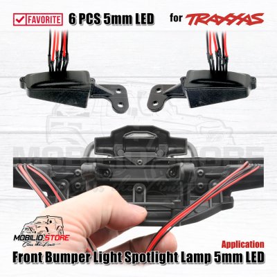 Front Bumper Light Spotlight Lamp 5mm LED for TRAXXAS Bronco 2021