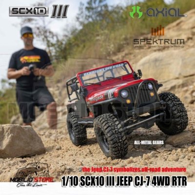 Axial SCX10 III JEEP CJ-7 1/10 Ready To Run RC Crawler Adventure RTR