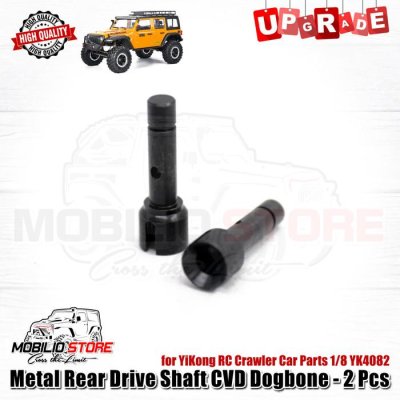 Metal Rear Drive Shaft CVD Dogbone for 1/8 YiKong RC Crawler YK4082