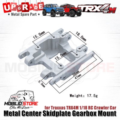 Upgrade Part Metal Center Skidplate Gearbox Mount for Traxxas TRX4M