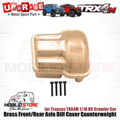 Upgrade Part Brass F/R Axle Diff Cover Counterweight for Traxxas TRX4M