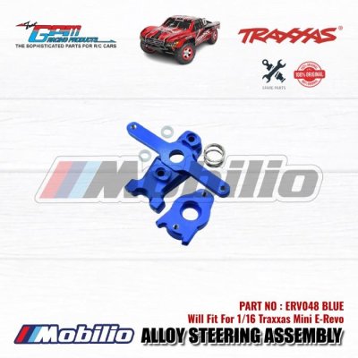 GPM Part #ERV048 Alloy Steering Assembly for Traxxas 1:16 Mini E-Revo - 3 Pcs
