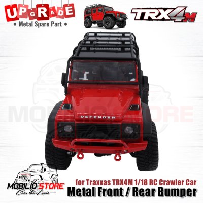 Upgrade Part Metal Front Rear Bumper for 1/18 RC Crawler Traxxas TRX4M