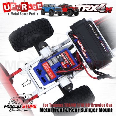 Upgrade Parts - Metal Front Rear Bumper Mounts for 1/18 Traxxas TRX4M