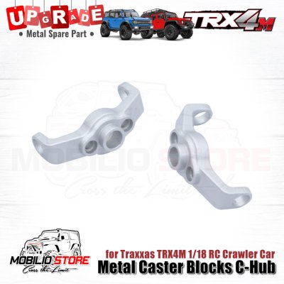 Upgrade Part - Metal Caster Blocks C-Hub for 1/18 RC Car Traxxas TRX4M