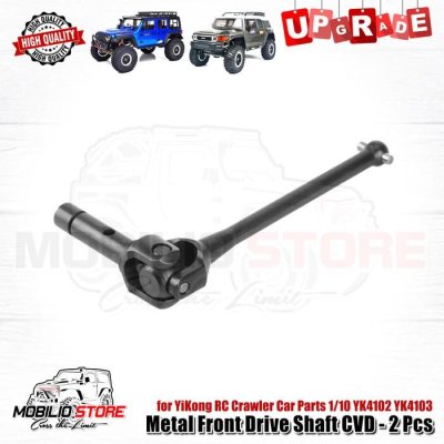 Metal Front Drive Shaft CVD - 2 Pcs for YiKong 1/10 YK4102 YK4103