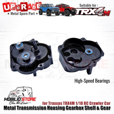 Metal Transmission Housing Gearbox Shell with Gear for Traxxas TRX4M