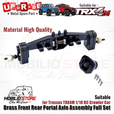 Upgrade Metal Brass Front Rear Portal Axle for Traxxas TRX4M Crawler