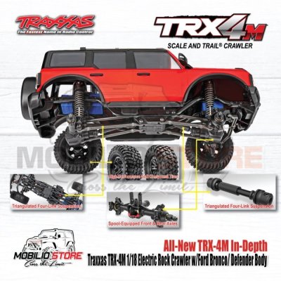 Traxxas TRX-4M 1/18 Electric Mini Crawler with Ford Bronco Body