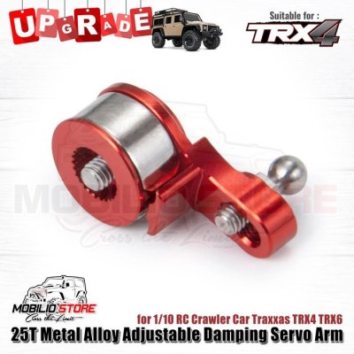 Metal Alloy Adjustable Damping Servo Arm 25T for RC Traxxas TRX4 TRX6