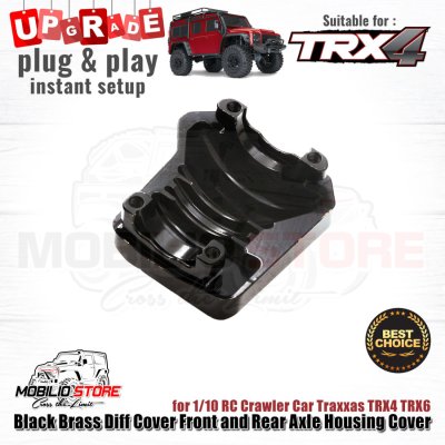 Brass Diff Cover Front and Rear Axle Housing Cover for Traxxas TRX4