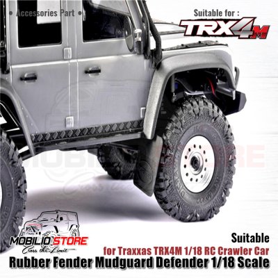 Rubber Fender Mudguard Defender 1/18 Scale Traxxas TRX4M RC Crawler