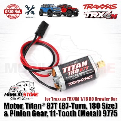 Traxxas Motor Titan 87T 180 with Metal Pinion Gear 11T f/ TRX4M #9775