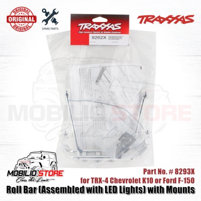 Roll Bar Assembled with LED lights for TRX-4 K10 or F-150 Body #9262X