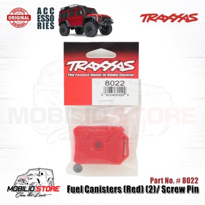 Traxxas Part #8022 Fuel Canisters Red Accessories TRX4 RC Crawler