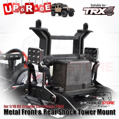 Metal Front Rear Shock Tower Mount for 1/10 RC Crawler Traxxas TRX4