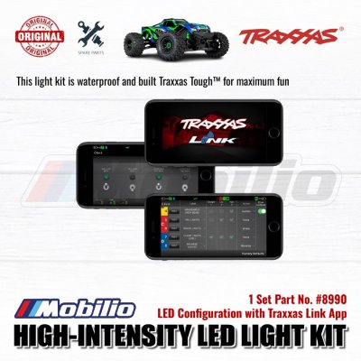 Traxxas Part #8990 Maxx LED Light Kit High-Intensity with Bumper Front Rear for RC Monster Trucks