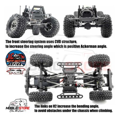 RC RGT EX86100 V2 JC Rock Crawler Cruiser Defier 4x4 Offroad 1/10 Scale