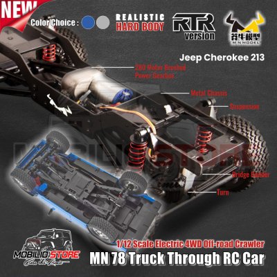 RC MN78 Jeep Cherokee 213 1/12 Scale Electric 4WD Off-road Crawler RTR