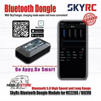 SKYRC Bluetooth 5.0 Dongle Module untuk NC2200 dan B6EVO SKYRC Bluetooth 5.0 Dongle Module untuk NC2200 dan B6EVO