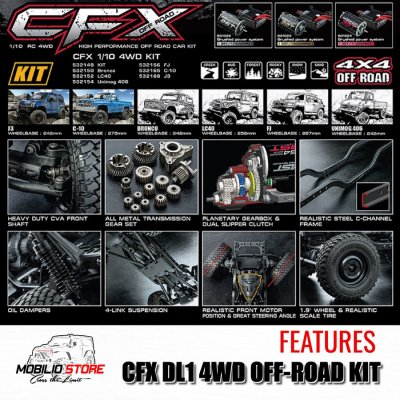 MST CFX DL1 1/10 4WD Off-Road Car Kit RC Crawler Car Adventure