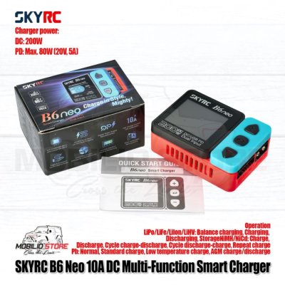 SKYRC B6 Neo 10A DC Multi Function Smart Charger Original Charge - MysteriousBlack