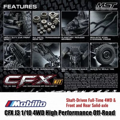 MST CFX J3 1/10 4WD High Performance Off-Road Car Kit Off-Road Crawler Adventures