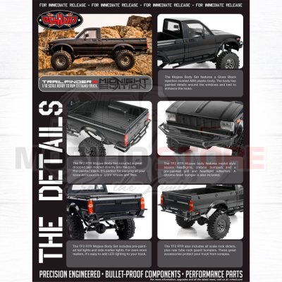 RC4WD Trail Finder 2 RTR w/Mojave II Body Set (Midnight Edition) HILUX