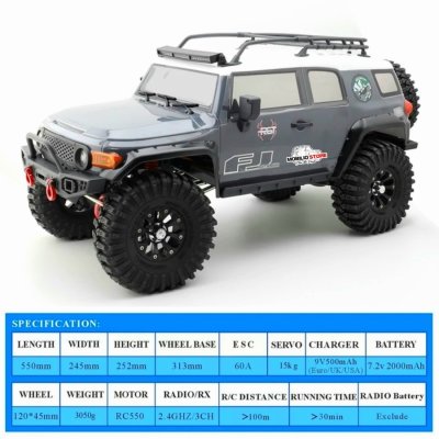 RGT EX86120 FJ Dessert Fox 1/10 RTR Rock Crawler Off Road RC Car 4WD