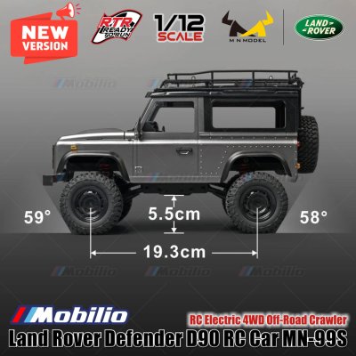 RC MN99S 1/12 Rock Crawler Model D90 Offroad 4WD Full Propo RTR