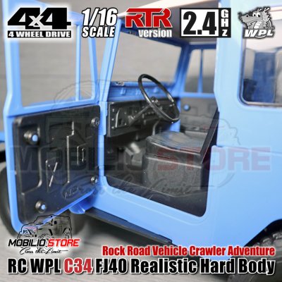 WPL C34 RTR FJ40 Remote Control Rc Crawler 4WD