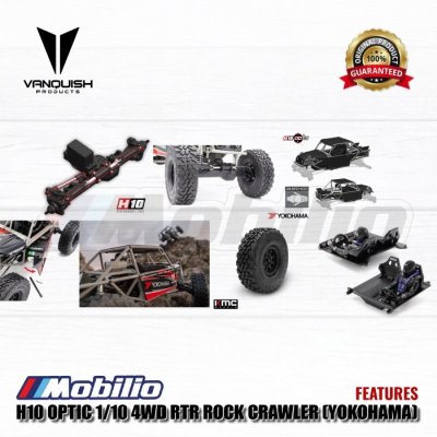 Vanquish H10 Optic 1/10 4WD RTR Rock Crawler RC Yokohama and Sparco