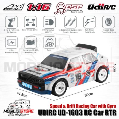 UDIRC UD-1603 4WD 1/16 Racing Drift Rally Touring RC Car 2.4 GHz RTR