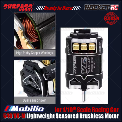 Surpass Hobby Rocket-RC 540 V6-M Lightweight Sensored Brushless Motor Roar Spec 13.5T for 1/10 Scale Racing Car Remote Control