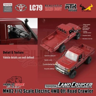 MN82 Toyota Land Cruiser LC79 1/12 Scale Electric 4WD Off-Road Crawler