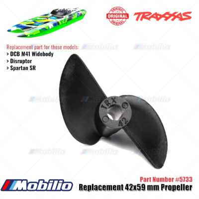 Traxxas Part #5733 Propeller 42x59 mm Replacement RC Boot DCB M41 Widebody Disruptor Spartan SR